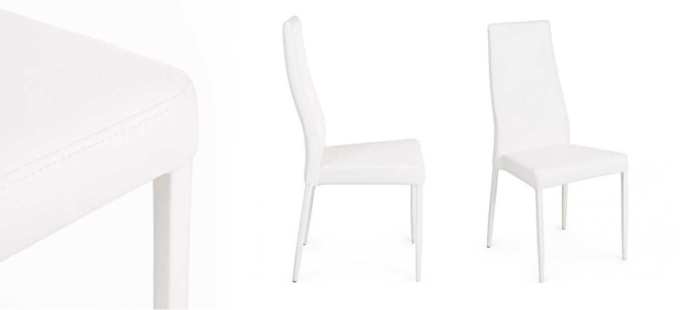 eleganckie krzesło w białym kolorze
