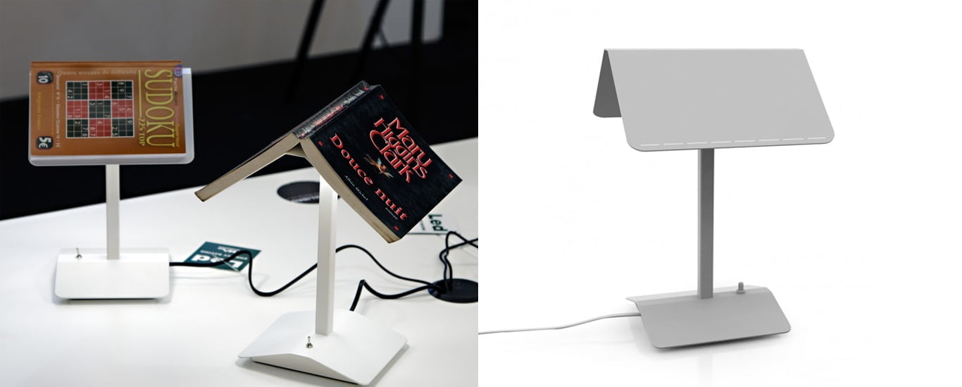 lampa stołowa z podstawką na książkę