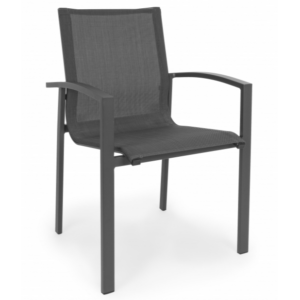Ogrodowe krzesło z podłokietnikami Atlantic Charcoal
