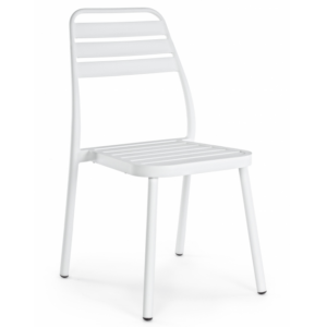 Białe krzesło ogrodowe Lennie