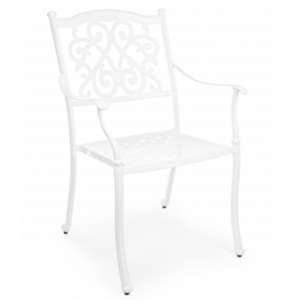 Białe krzesło ogrodowe Ivrea