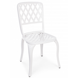 Białe krzesło do ogrodu Faenza