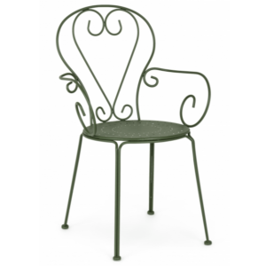 Zielone krzesło ogrodowe Etienne
