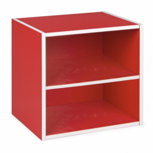Czerwony moduł Cube z półką
