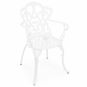 Białe krzesło ogrodowe Victoria
