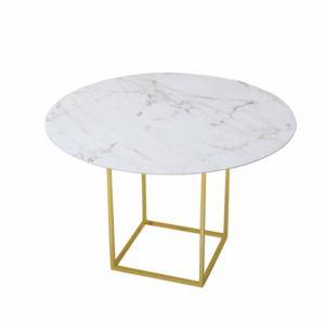Stół Regon z ceramicznym blatem z efektem marmuru