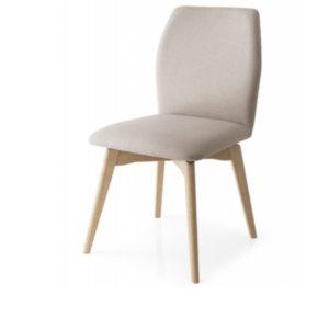 Krzesło Hexa z drewnianą podstawą