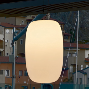 Minimalistyczna lampa wisząca bell do ogrodu