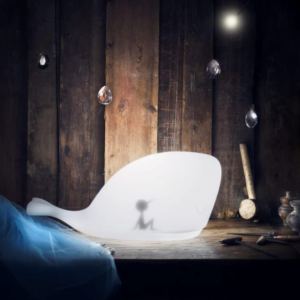 Stylowa lampka tales w kształcie wieloryba do sypialni, pokoju dziecięcego, hotelu