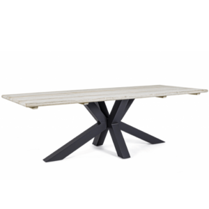 Ivrea Charcol prostokątny stół do ogrodu 107 na 213 cm