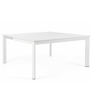Rozkładany stół ogrodowy Konnor White 160x110/160