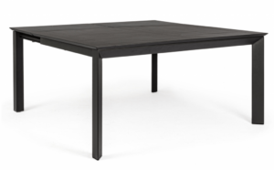Rozkładany stół ogrodowy Konnor Charcoal 160x110/160