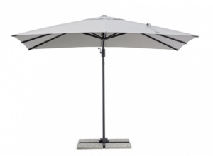 Jasnoszary parasol ogrodowy Ines Charc 2x3
