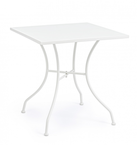 Minimalistyczny stolik ogrodowy Kelsie w kolorze białym