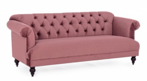 Klasyczna sofa Blossom w kolorze różowym