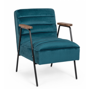 Octav Blue fotel w stylu vintage