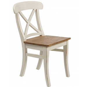 Drewniane krzesło Siena w kolorze białym