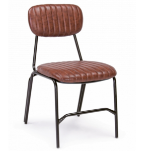 Eleganckie krzesło Debbie w kolorze brązowym