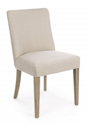 Eleganckie krzesło Beatriz w kolorze beżowym