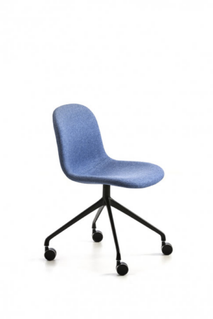 Modernistyczne krzesło Mani Fabric HO-4 na kółkach
