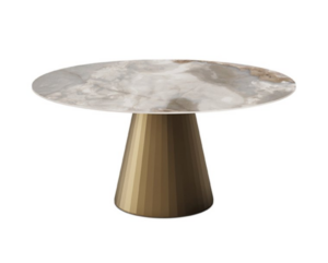 Okrągły stół Dorico 120 z ceramicznym blatem
