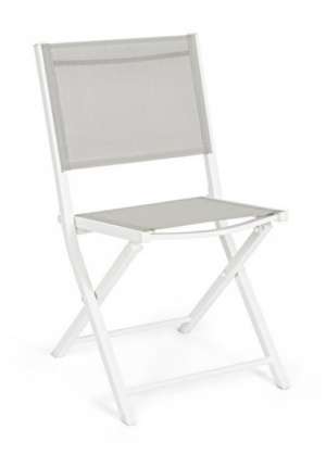 Hilde White składane krzesło ogrodowe