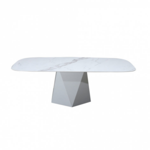 Stół Diament z ceramicznym blatem z efektem marmuru