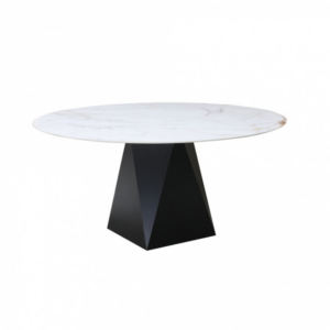 Designerski stół Diament z ceramicznym blatem z efektem marmuru