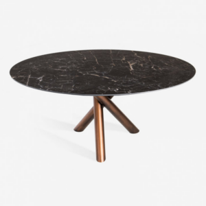 Stół Van Dick z ceramicznym blatem z efektem marmuru