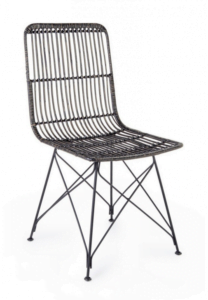 Minimalistyczne krzesło Lucila Black