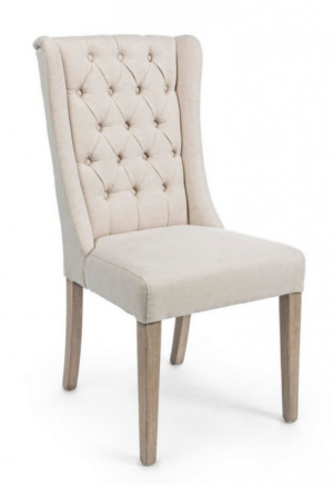Eleganckie pikowane krzesło Columbia Beige