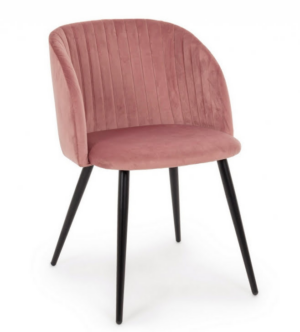 Designerskie krzesło fotelowe Queen Blush Velvet