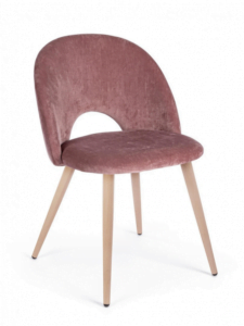 Eleganckie krzesło fotelowe Linzey Pink