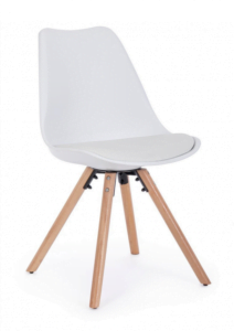 Designerskie krzesło New Trend w kolorze białym