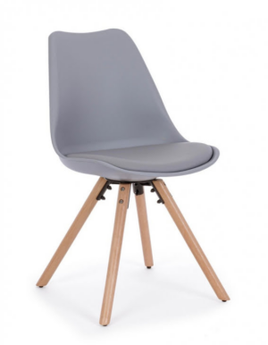 Stylowe krzesło New Trend w kolorze szarym