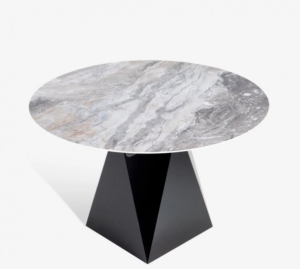 Okrągły rozkładany stół Diament z ceramicznym blatem