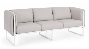 Modernistyczna 3-osobowa sofa ogrodowa Pixel Sand