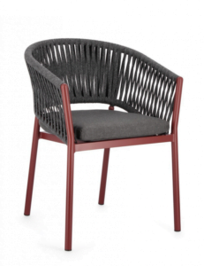 Nowoczesne krzesło ogrodowe Florencia Red