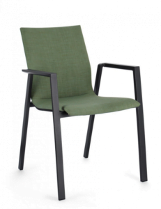 Eleganckie krzesło ogrodowe Odeon Charc-Olive