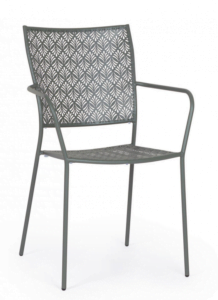 Oryginalne krzesło ogrodowe Lizette Dark Olive
