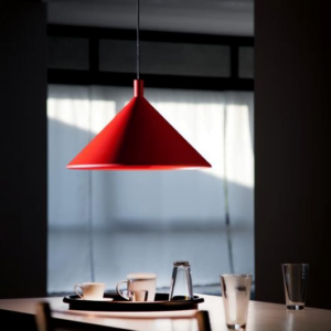 Lampa wisząca czerwona lub biała cono śr. 45 cm