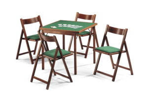 Stół z krzesłami do gry w karty 80X80 Gioco