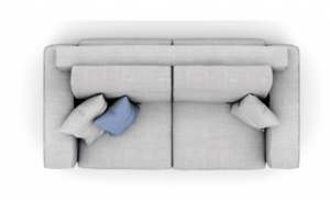 Stylowa sofa Charlie 202cm z dwoma wysuwanymi siedzeniami