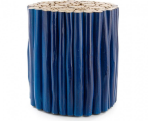 Oryginalny stolik Gua w kolorze niebieskim śr. 38cm