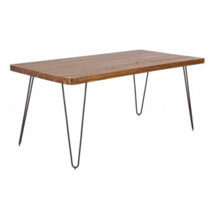 Stół z drewnianym blatem Edg 175X90