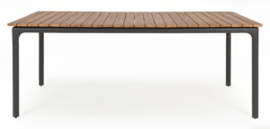 Stół ogrodowy Stone 200X100 z drewnianym blatem