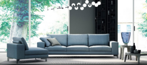 Tapicerowana sofa Silver