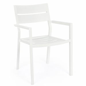 Białe krzesło Skipper