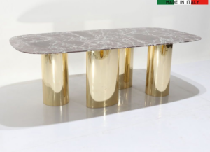 Oryginalny stół Niavirgi z marmurowym blatem