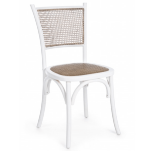Białe krzesło Carrel